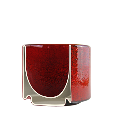 Чашка RISE SUN, red 210мл